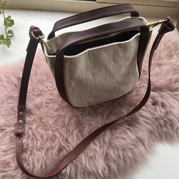 Madewell Crossbody Bag Leather/Linen - Picture 6 of 6